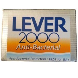 LEVER 2000 Anti-Bacterial 5oz Deodorant Soap Bar Pack of 2 Bars NEW NOS Vtg 1997